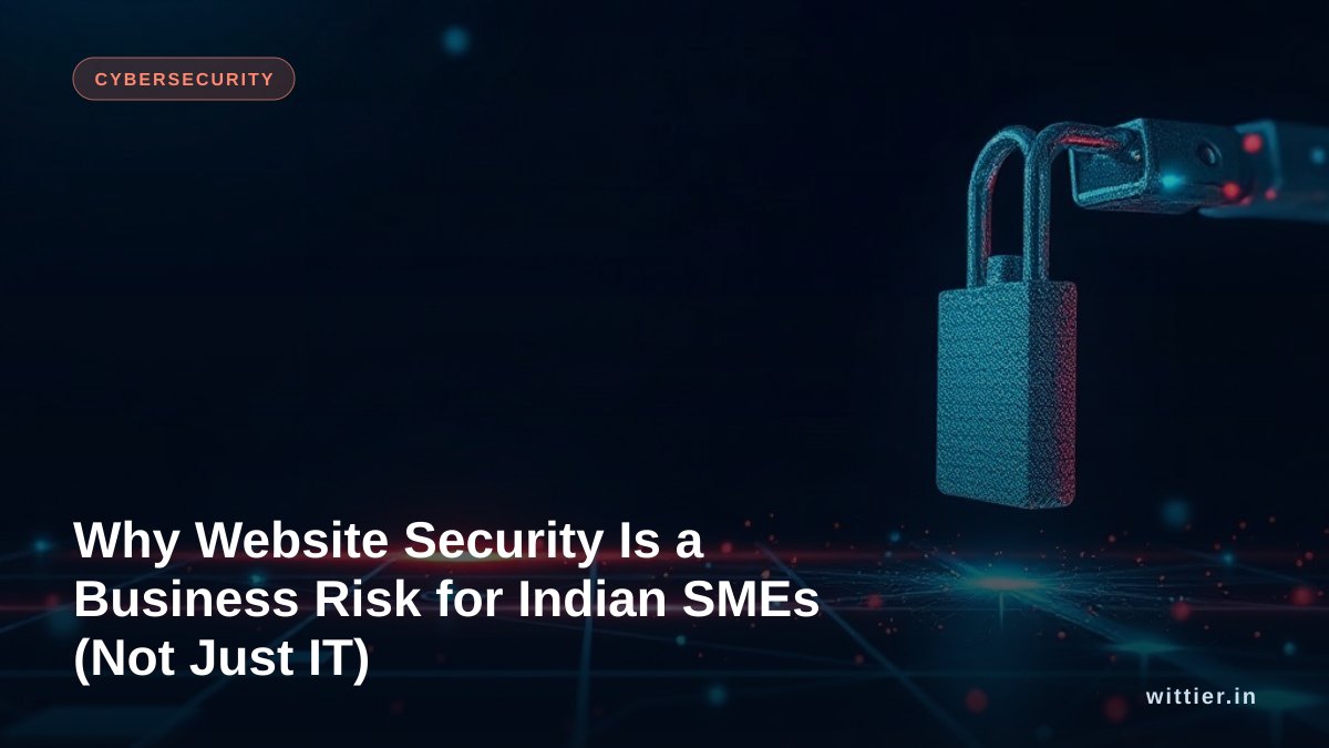 Why Website Security Is a Business Risk for Indian SMEs (Not Just IT)