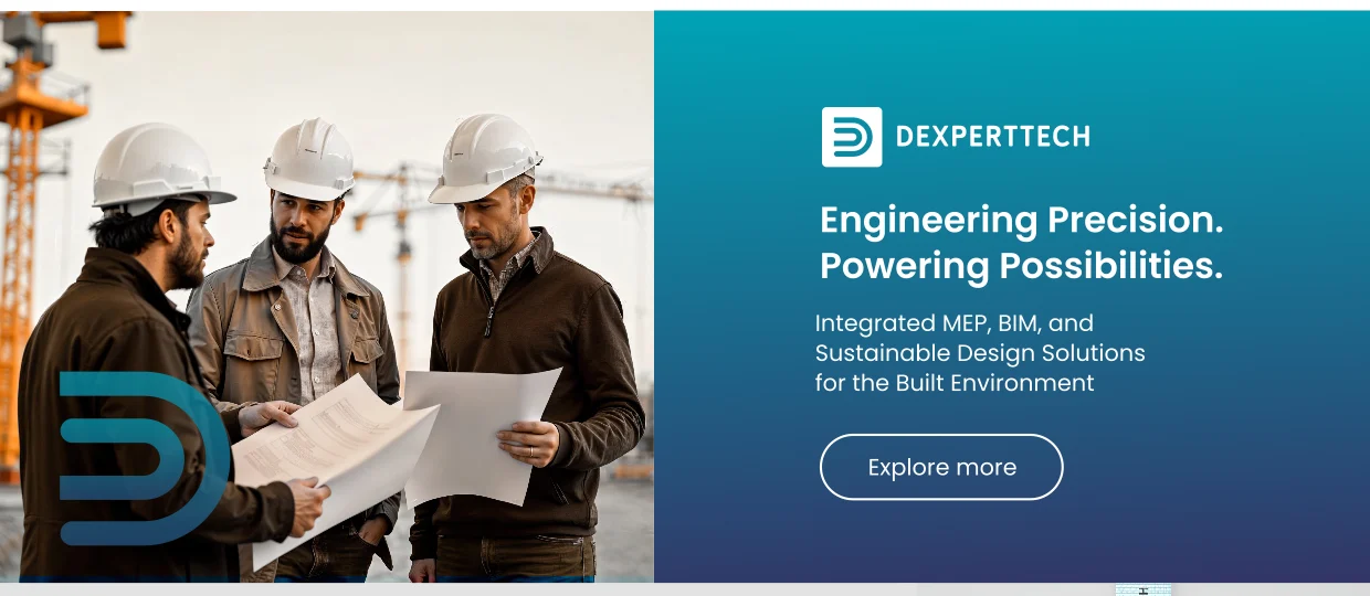Dexperttech brand banner: engineering precision