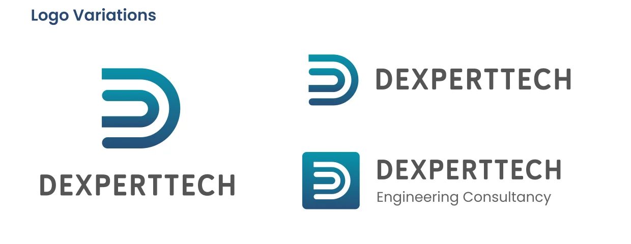 Dexperttech new logo variations