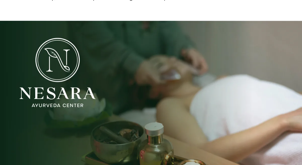 Nesara Ayurveda brand identity