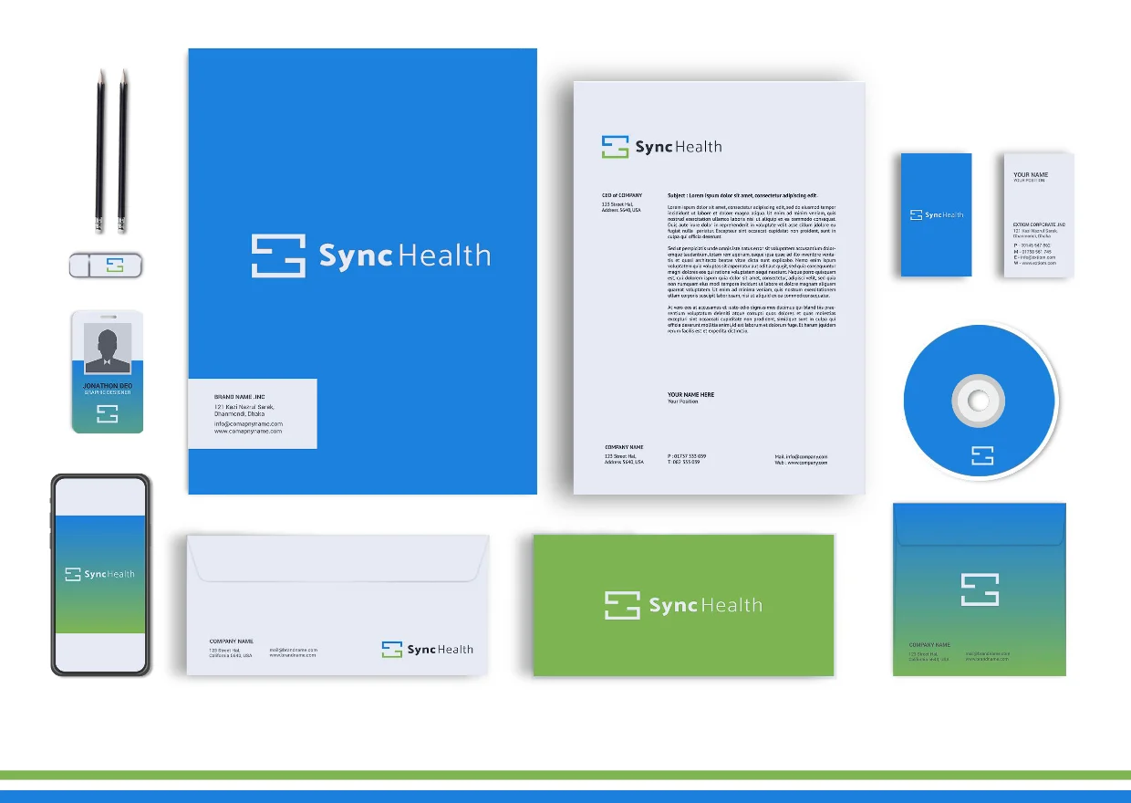 Sync Health full stationery system