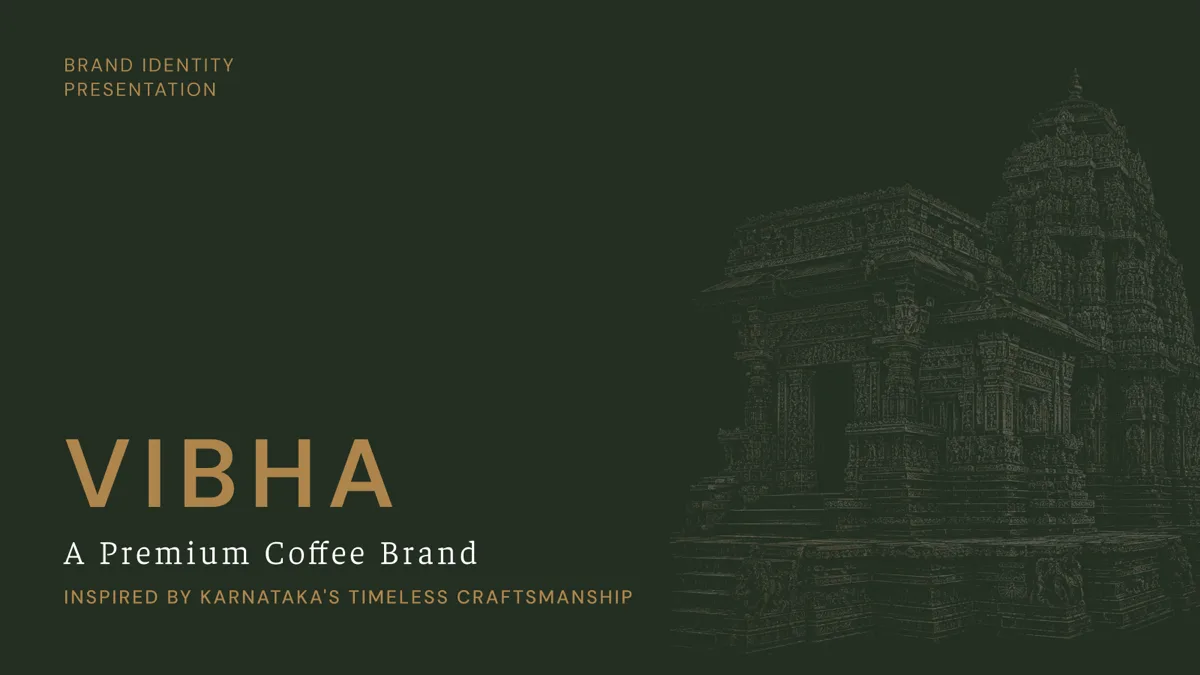 Vibha premium coffee brand presentation